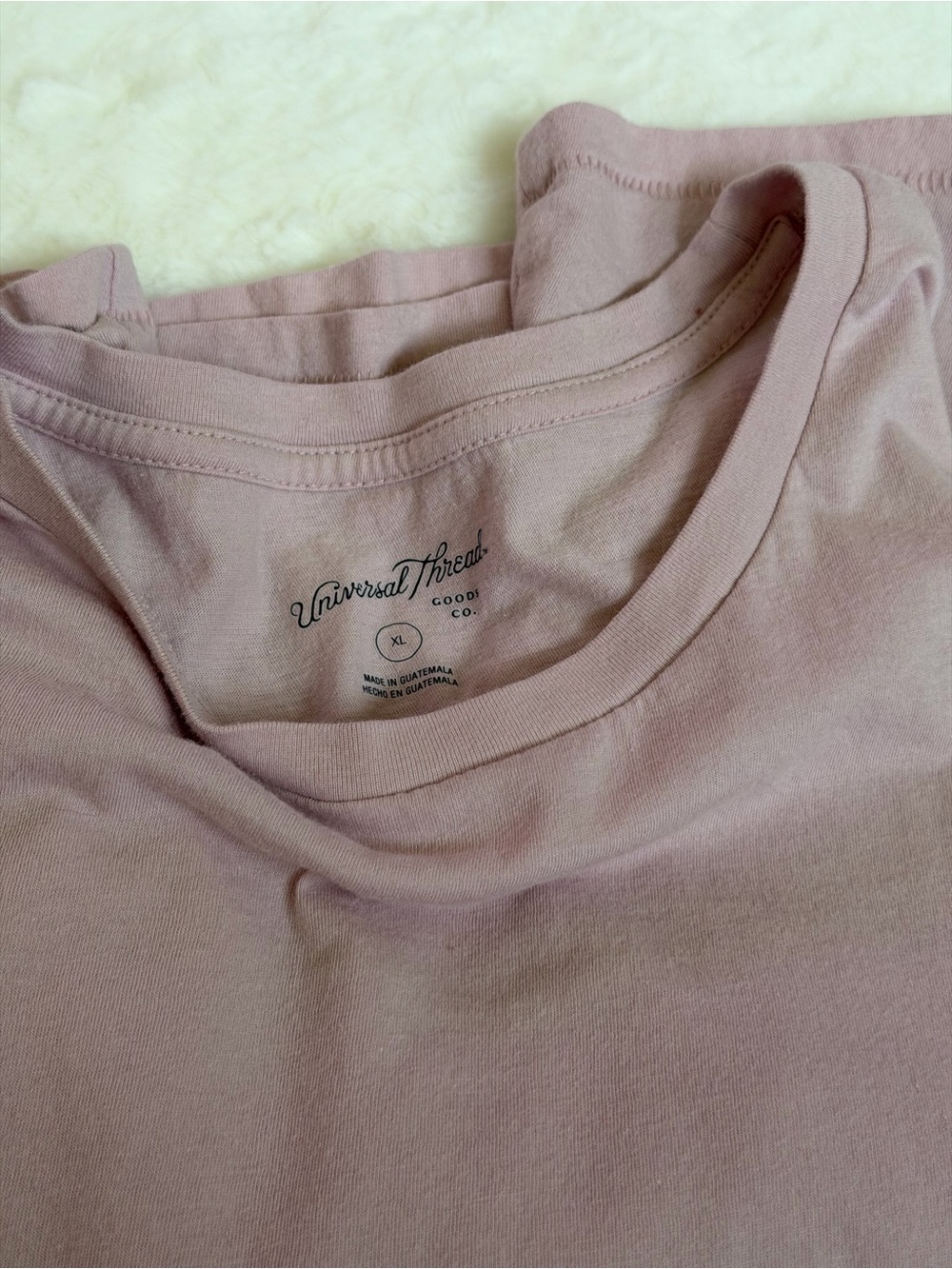 Universal Thread Lavender Scoop Neck Short Sleeve Tee - Picture 3 of 5